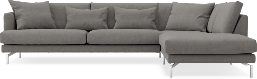 Harper - 3-sits soffa med divan höger - Grå