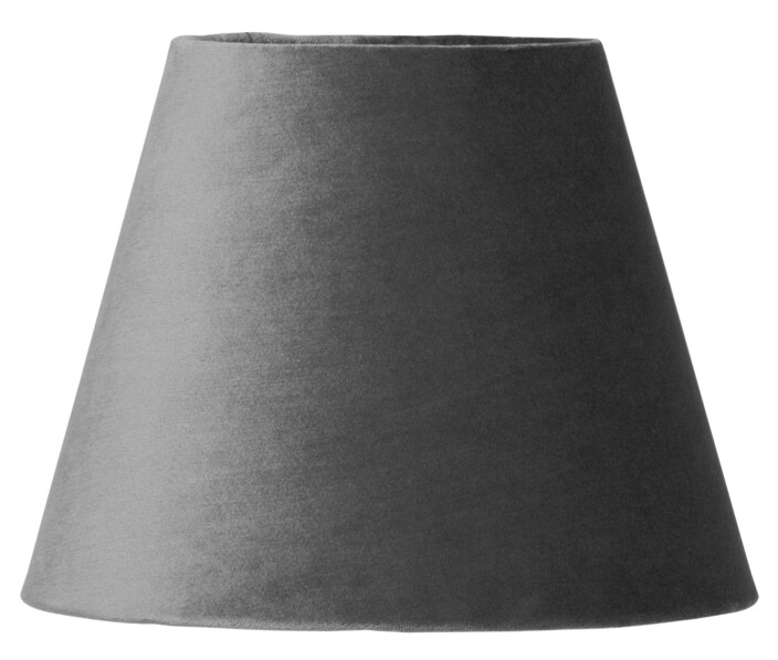 Velvet - Lampskärm, Ø24 H18 cm - Grå