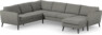 County - Hörnsoffa, 2+3-sits med schäslong höger - Grå