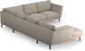 Madison Lux - Hörnsoffa med schäslong vänster - Beige
