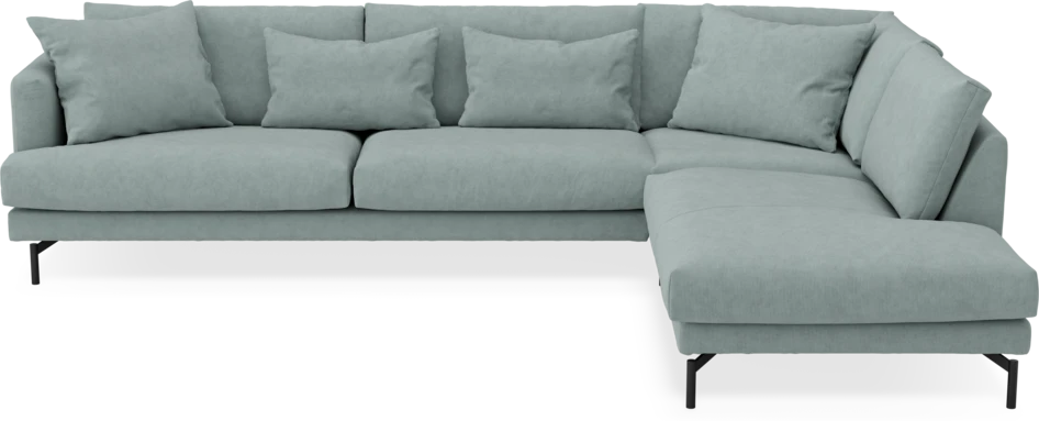 Harper - 3-sits soffa med divan höger - Grön