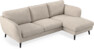 Madison Lux - 2-sits soffa med schäslong höger - Vit