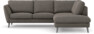 Madison - 2-sits soffa med divan höger - Brun