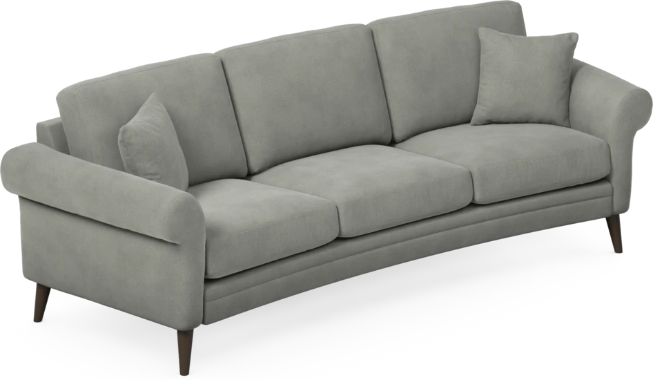 Eden - 3-sits soffa svängd - Grå