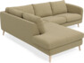 Madison - 2-sits soffa med divan vänster - Gul