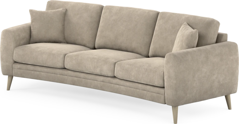 Eden - 3-sits soffa svängd - Beige