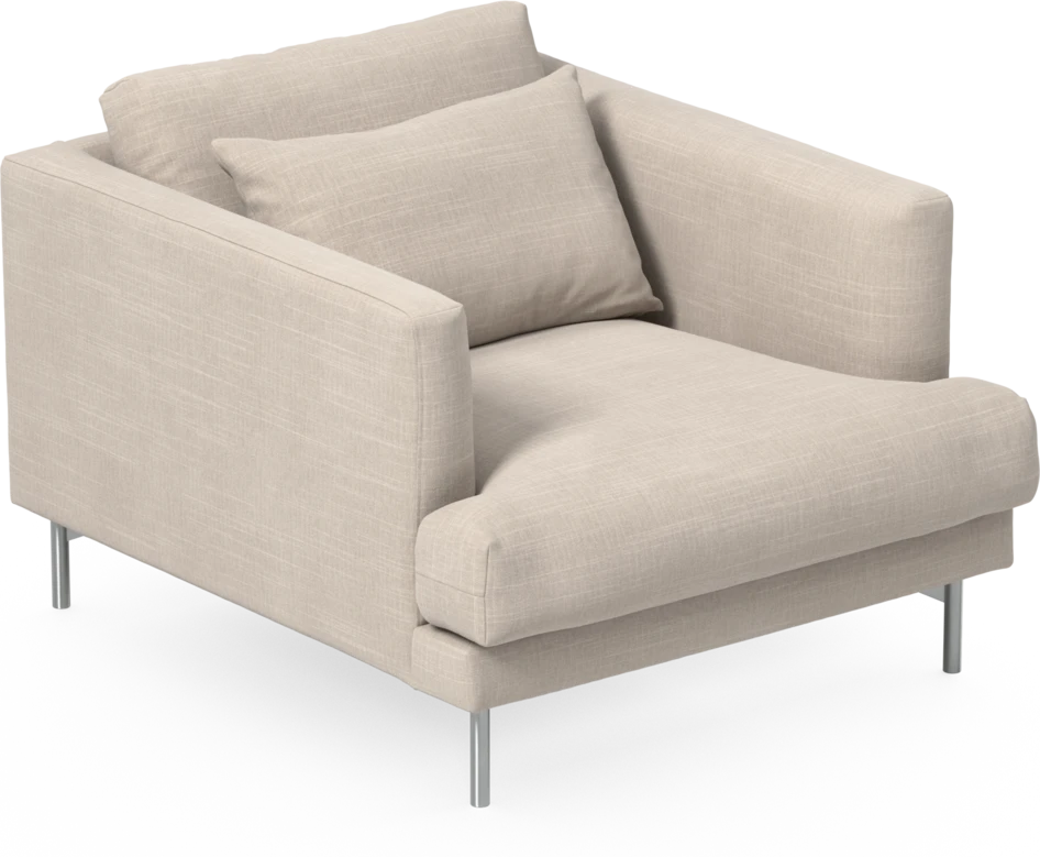 Harper - Fåtölj, 75 cm - Beige