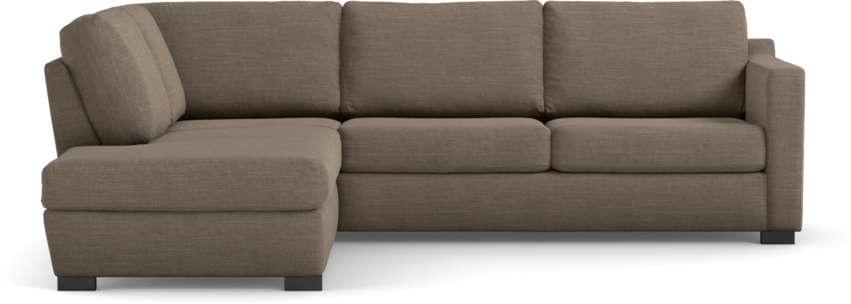 Friday - 2,5-sits soffa med divan vänster - Brun