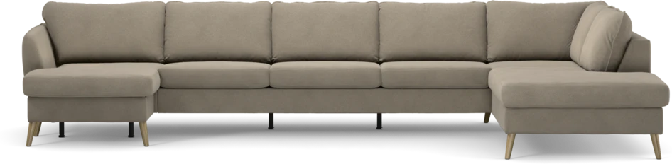 County - 4-sits soffa med schäslong vänster och divan höger - Beige