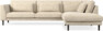 Willow - 3-sits soffa med divan höger, fast klädsel - Beige