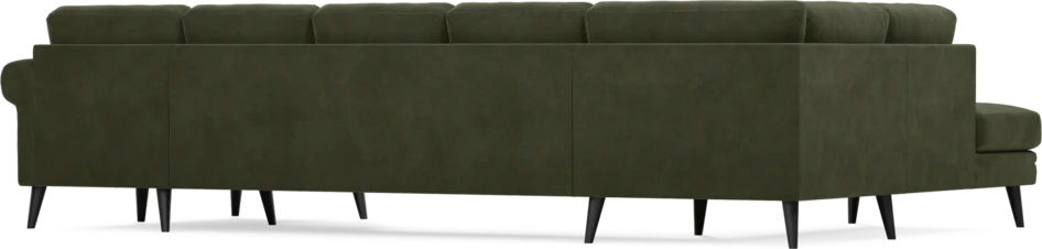 Eden - 3-sits soffa med divan vänster och schäslong höger - Grön