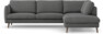 Madison Lux - 3-sits soffa med divan höger - Grå