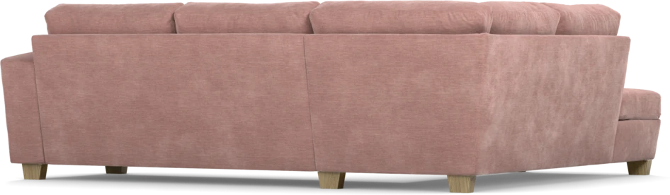 Friday - 2,5-sits soffa med divan vänster - Rosa