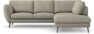 Madison Lux - 2-sits soffa med divan höger - Vit