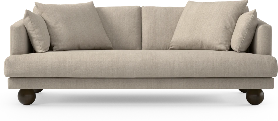 Harper - 3-sits soffa, hel dyna - Beige