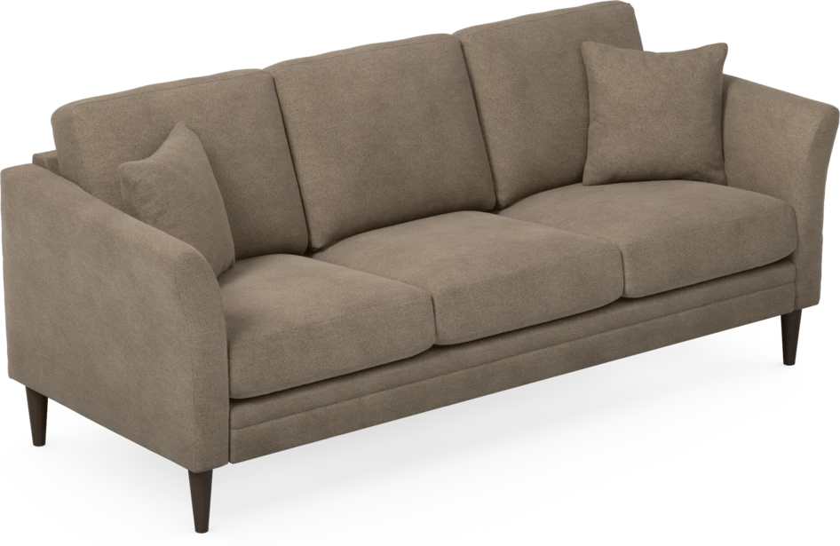 Eden - 3-sits soffa - Brun
