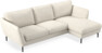 Madison Lux - 2-sits soffa med schäslong höger - Vit