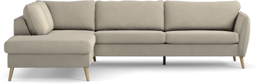 County - 2,5-sits soffa med divan vänster - Grå