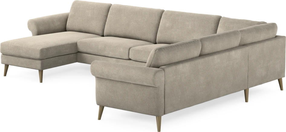 Bridge - Hörnsoffa, 3+2-sits med schäslong vänster - Beige
