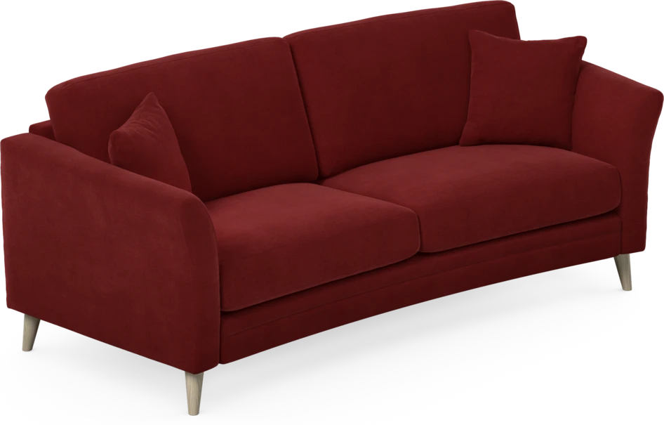 Eden - 2,5-sits soffa svängd - Röd