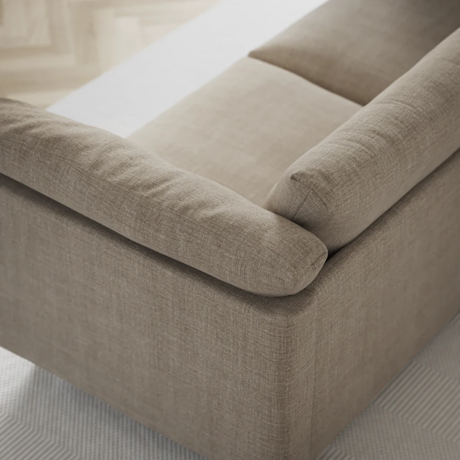 Cherrie - 4-sits soffa, fast klädsel - Beige