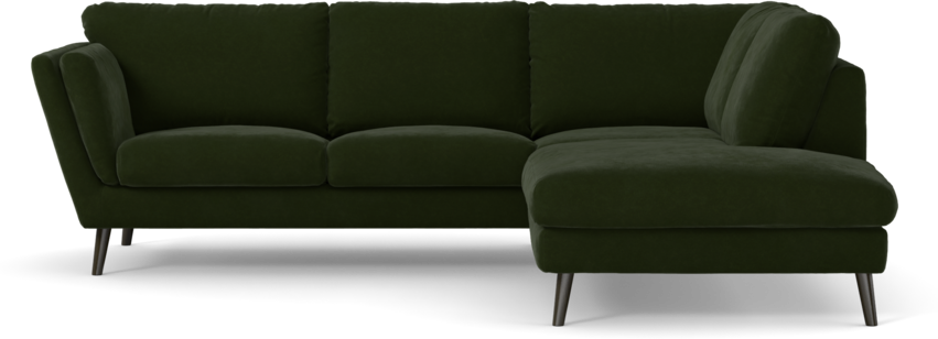 Madison Lux - 2-sits soffa med divan höger - Grön