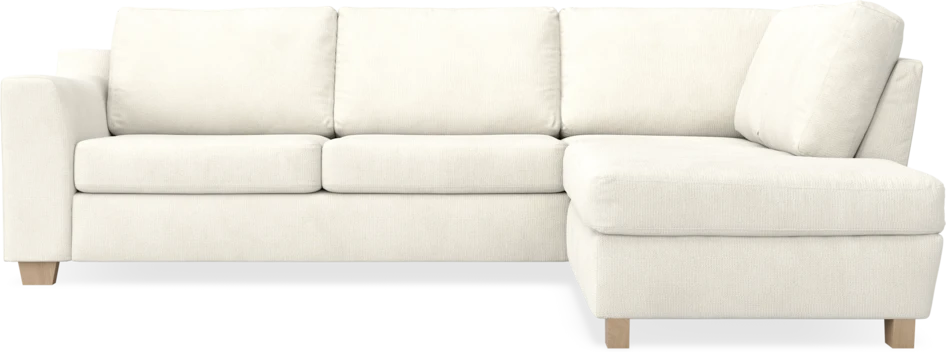 Friday - 2,5-sits soffa med divan höger - Vit