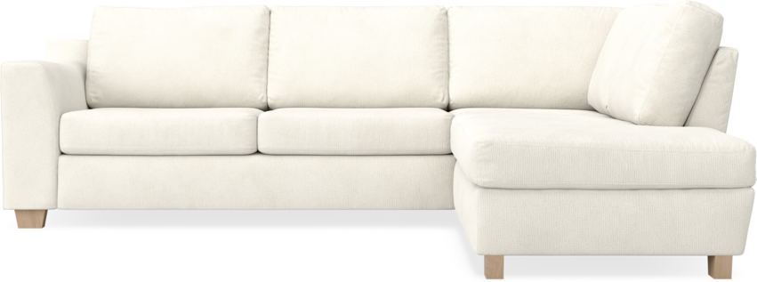 Friday - 2,5-sits soffa med divan höger - Vit