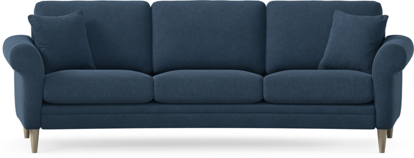 Eden - 3-sits soffa svängd - Blå