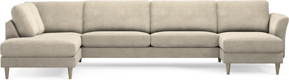 Bridge - 3-sits soffa med divan vänster och schäslong höger - Beige