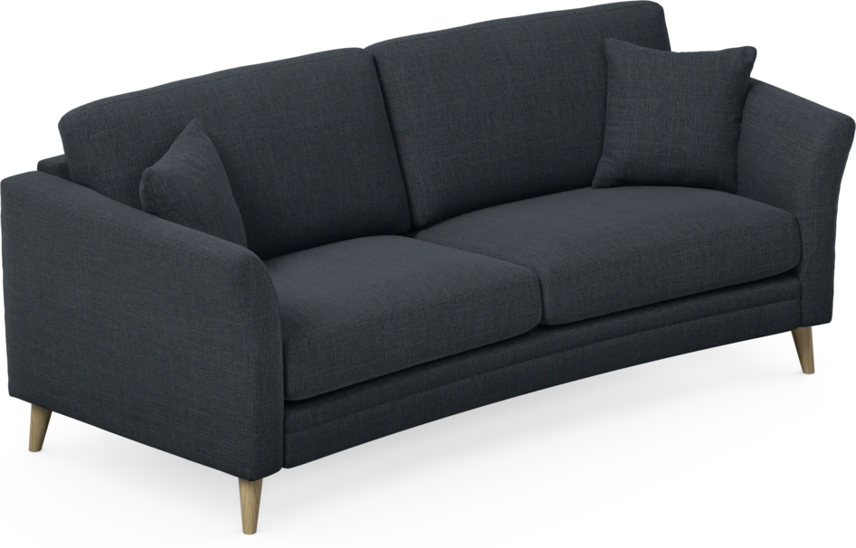 Eden - 2,5-sits soffa svängd - Blå
