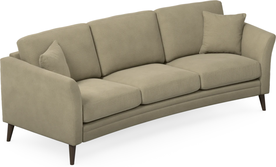 Eden - 3-sits soffa svängd - Beige