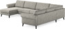 Bridge - Hörnsoffa, 3+2-sits med schäslong vänster - Grå