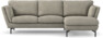 Madison Lux - 2-sits soffa med schäslong höger - Vit