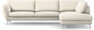 Madison Lux - 3-sits soffa med divan höger - Vit