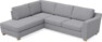 Friday - 2,5-sits soffa med divan vänster - Grå