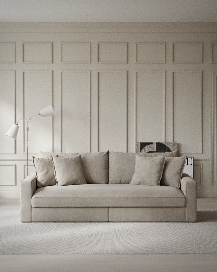 Rossi - 3-sits soffa, hel dyna - inspiration