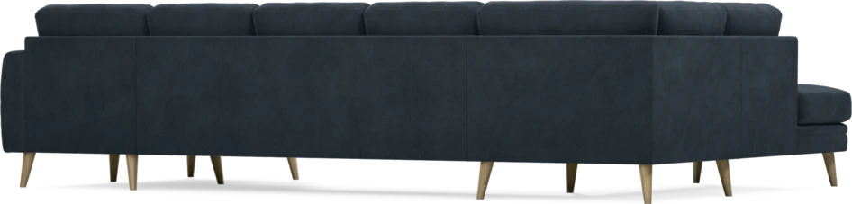 Eden - 3-sits soffa med divan vänster och schäslong höger - Blå