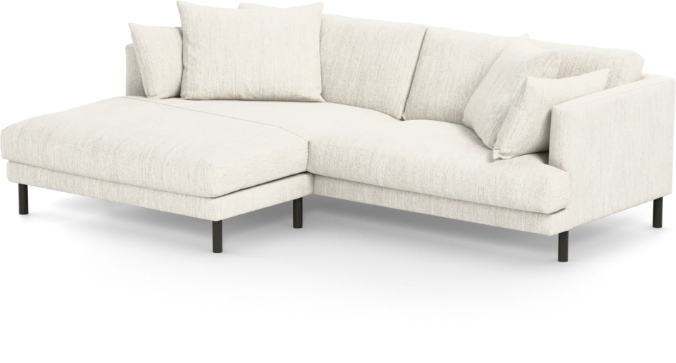 Harper - 4-sits med schäslong XL vänster - Vit