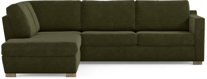 Friday - 2,5-sits soffa med divan vänster - Grön