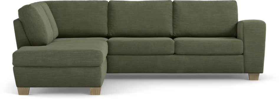Friday - 2,5-sits soffa med divan vänster - Grön