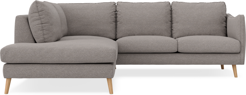 Madison - 2-sits soffa med divan vänster - Grå