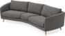 Madison - 3-sits soffa svängd, 90 cm - Brun