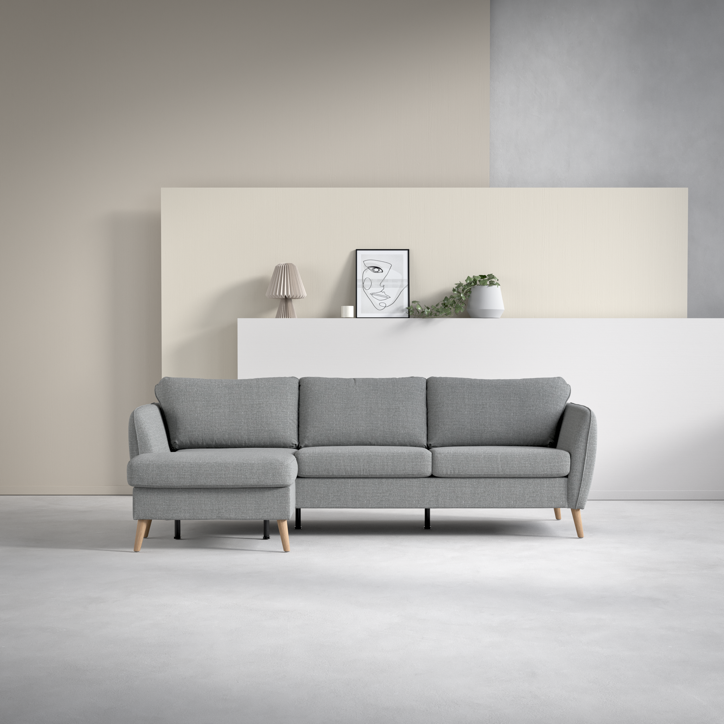 County - 3-sits soffa med flyttbar schäslong - inspiration