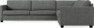 Nevada - Hörnsoffa, 3+2-sits - Grå