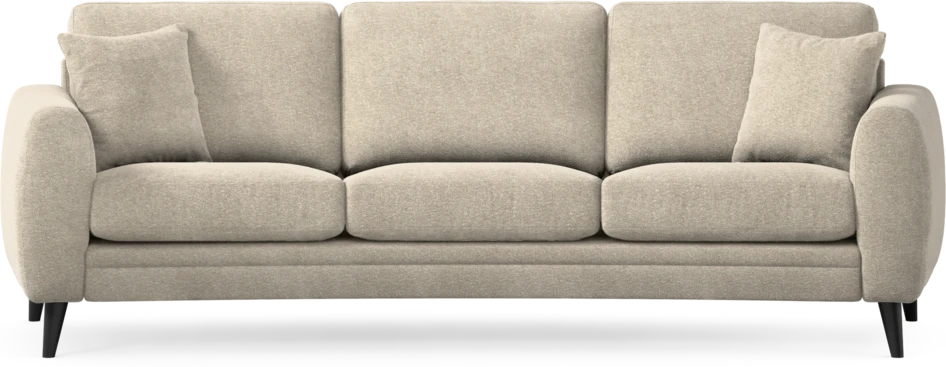 Eden - 3-sits soffa svängd - Beige