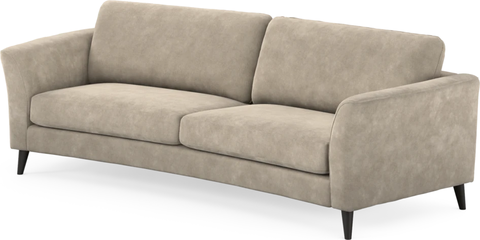 Bridge - 3-sits soffa svängd - Beige