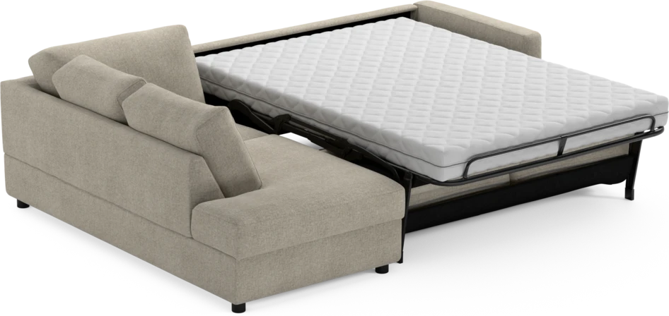 Lindö - Bäddsoffa 2,5-sits med divan - Beige