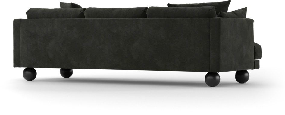 Harper - 4-sits soffa - Svart