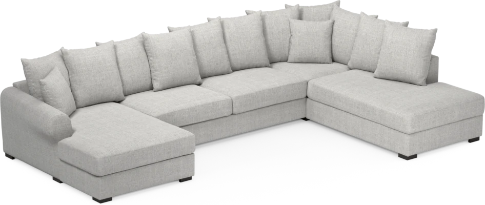 Town - 3-sits soffa med divan höger och schäslong vänster - Grå